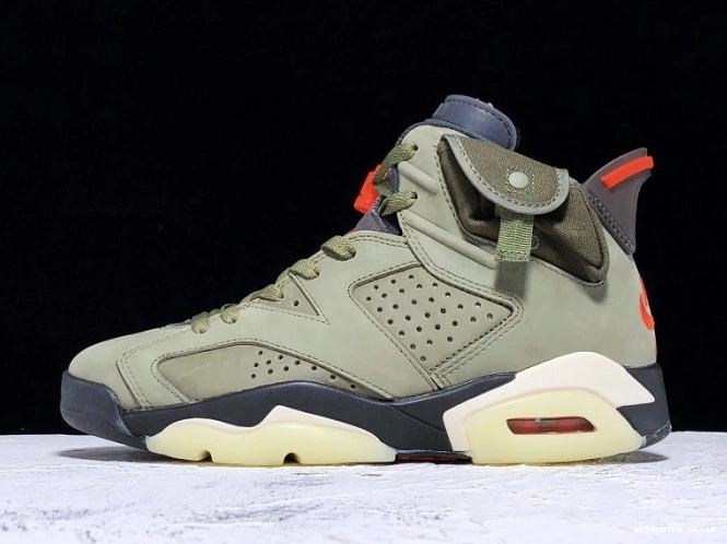 Rep Air Jordan Scott Travis CN1084-200 Olive Medium x 6 0627